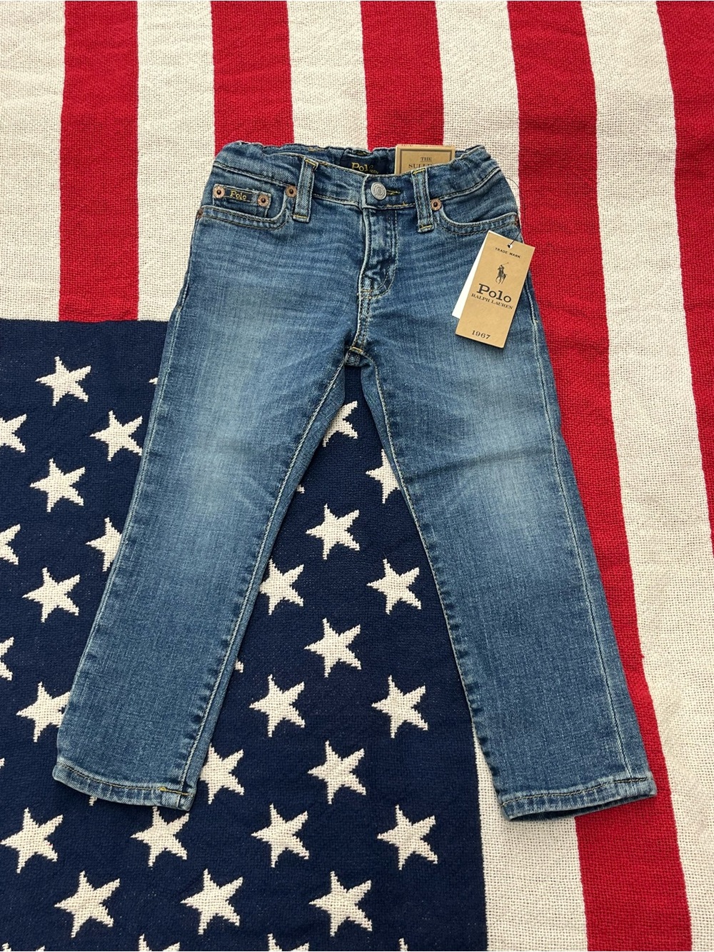 Polo Ralph Lauren Sullivan Slim Denim Jeans Toddler Boys Size 3T New with Tags